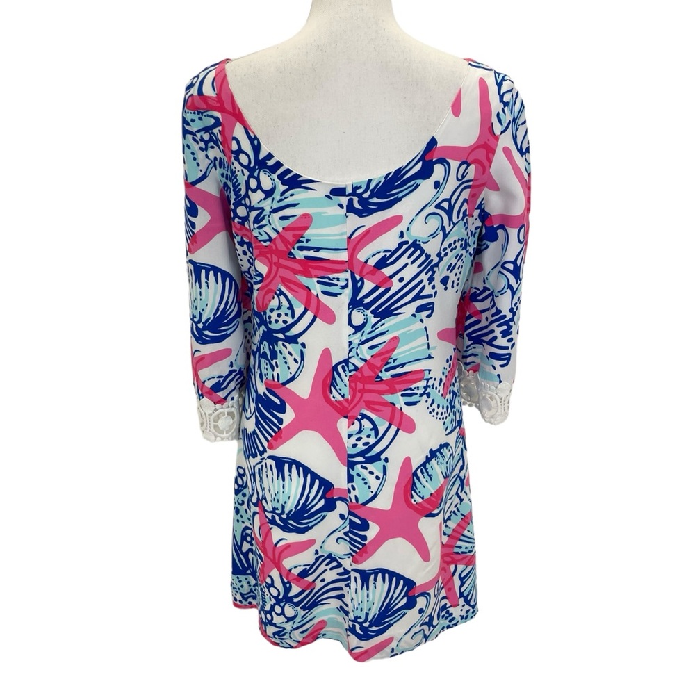 Lilly Pulitzer Starfish Harbor Tunic Dress Small Blue & Pink - Picture 5 of 16